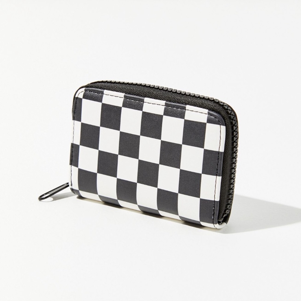 Urban Outfitters Checkered Wallet - Blue and White